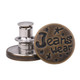 17mm No-Sew Jean Button Replacements - Bronze